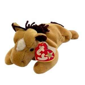 🐸 TY “Derby” Beanie Baby Brown Horse - NWT